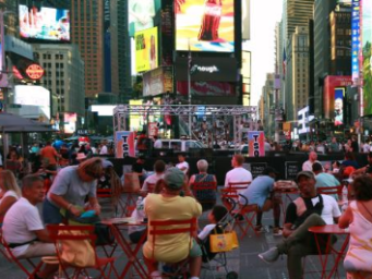 美国纽约遭遇高温天气